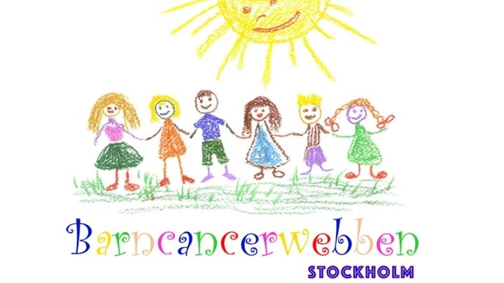 En barnteckning som anv&auml;nds som logotyp f&ouml;r Barncanerwebben